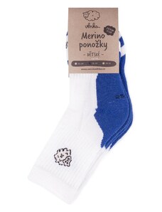 Vlnka Dětské ponožky Merino 2 páry modrá