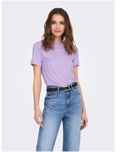 Světle fialové dámské tričko ONLY Emma - Dámské