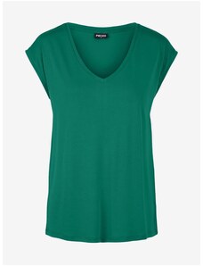 Zelené dámské tričko Pieces Kamala - Dámské