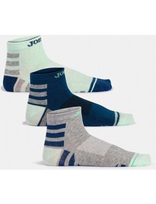 Ponožky Joma GAMMA SOCKS GREEN NAVY MELANGE GREY