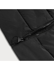 LHD Černá dámská zimní bunda s kapucí (2M-21003)