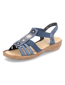 Dámské sandály RIEKER 628G9-16 modrá