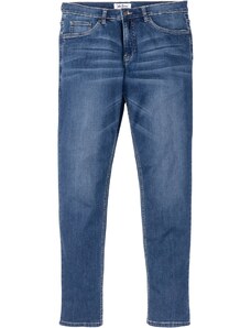 bonprix Strečové džíny Regular Fit, Tapered Modrá