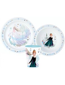 Stor Vánoční sada plastového nádobí pro děti Ledové království - Frozen - 3 díly
