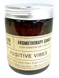 Ancient wisdom Aromaterapeutická sójová svíčka s esenciálními oleji - Pozitivní vibrace 200 g