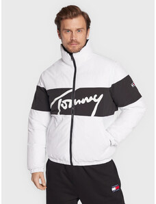 Tommy Jeans pánská bíločerná bunda