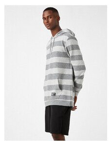 Koton Striped Hoodie Sweatshirt