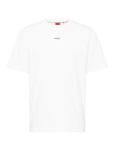 HUGO Red Tričko 'Dapolino' černá / offwhite