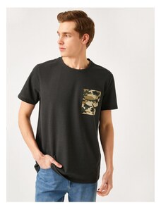 Koton Standard Fit Camouflage Print T-Shirt