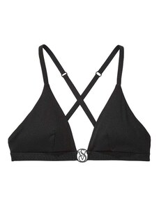 Victoria's Secret Vrchní díl plavek Ribbed Triangle Bikini Black