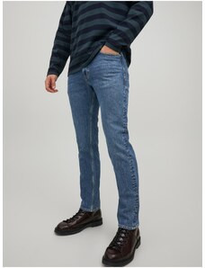 Modré pánské slim fit džíny Jack & Jones Clark - Pánské