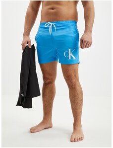 Sada pánských plavek v modré barvě a ručníku Calvin Klein Underwear - Pánské