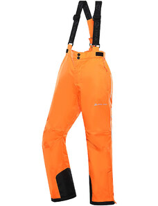 Dětské lyžařské kalhoty s membránou ptx ALPINE PRO LERMONO neon shocking o
