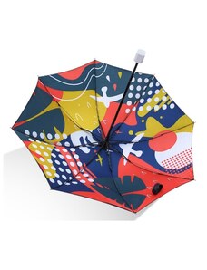 Flamenco Mystique Klasický Deštník s Barevným Potiskem, Průměr 95 cm, Vinylová Tkanina