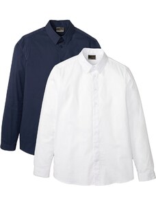 bonprix Business košile, Slim Fit (2 ks v balení) Bílá