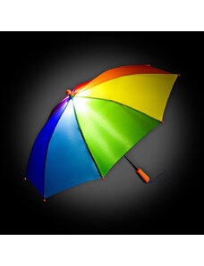 FARE 4Kids dětský holový deštník s LED světlem Skylight DUHA 6949