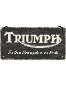 Nostalgic Art Plechová cedule Triumph (The Best Motorcycle in the World) 10 x 20 cm