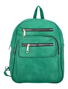 INT COMPANY Trendový dámský koženkový batoh Amanta, výrazná zelená