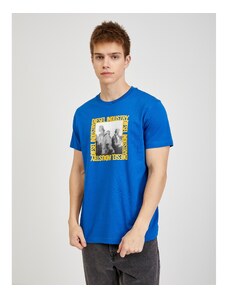 Modré pánské tričko Diesel - Pánské