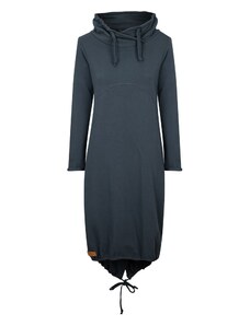 MALLER Dámské teplákové šaty COMFY tmavě šedé - ČESKÁ VÝROBA - doprava ZDARMA - L/XL