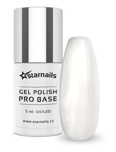 UV/LED Gel Polish Pro Base Cover, 5ml - Shining Snow - kamuflážní báze