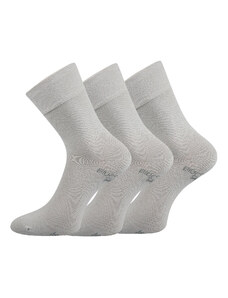 3PACK ponožky Lonka světle šedé (Bioban)