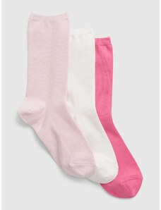 GAP Vysoké ponožky, 3 páry Růžová