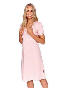 DN Nightwear Kojicí noční košile Sweet Pink hvězdičky