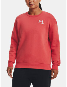 Under Armour Mikina Essential Fleece Crew-RED - Dámské