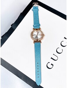 Webmoda Dámské elegantní hodinky s kamínky - modré
