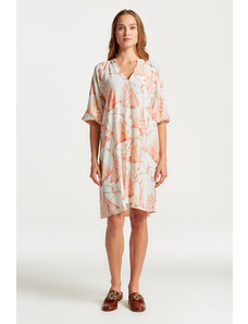 ŠATY GANT SAILING PRINT V-NECK DRESS bílá 36