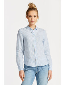 KOŠILE GANT REG LINEN STRIPE SHIRT modrá 38