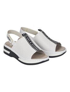 Pohodlné sportovní sandály Rieker V5915-80 bílá bílá