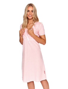 DN Nightwear Kojicí noční košile Sweet Pink hvězdičky