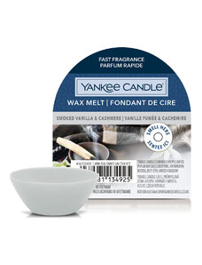 Yankee Candle – vonný vosk Smoked Vanilla & Cashmere (Kouřová vanilka a kašmír), 22 g