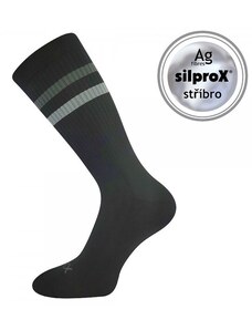 RETRAN antibakteriální sportovní ponožky VoXX černá/šedá 43-46