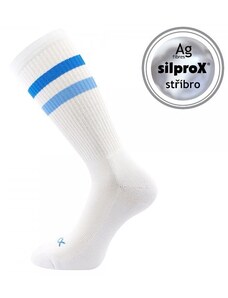 RETRAN antibakteriální sportovní ponožky VoXX bílá/modrá 43-46