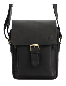 Pánská kožená taška přes rameno Nordee H1546 černá