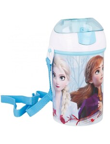 Stor Plastová láhev na pití s víčkem Ledové království - Frozen - 450 ml