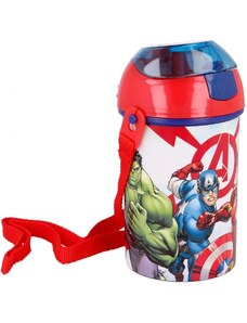 Stor Plastová láhev na pití s víčkem Avengers - MARVEL - 450 ml