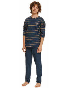 Chlapecké pyžamo Harry 2625 modré s pruhy - Taro