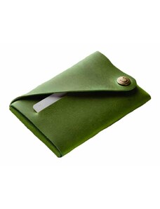 Crazy Horse Craft Minimalistická kožená peněženka alpine green
