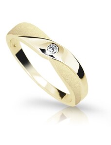 Danfil Zlatý zásnubní prsten DF 1760 se zirkony