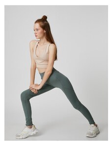 Koton High Waist Yoga Leggings with Stitching Detail.