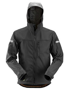 Snickers Workwear Softshellová bunda AllroundWork s kapucí pánská černá vel. XS