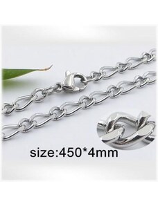 Ocelový náhrdelník - Hmotnost: 11g, 450*4mm