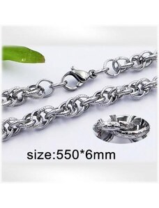 Ocelový náhrdelník - Hmotnost: 23.8g, 550x6mm