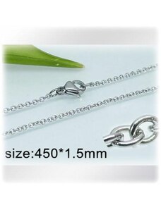 Ocelový náhrdelník - Hmotnost: 3.5g, 450*1.5mm