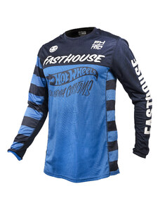 Fasthouse Grindhouse Hot Wheels Jersey Electric Blue