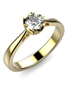 Linger Zlatý zásnubní prsten 122